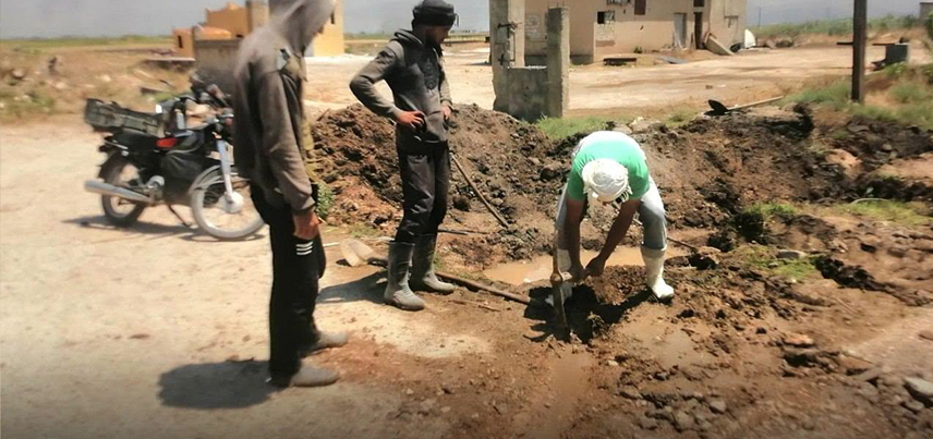 عودة مياه الشرب إلى قرى في الغاب بعد أكثر من 10 أعوام