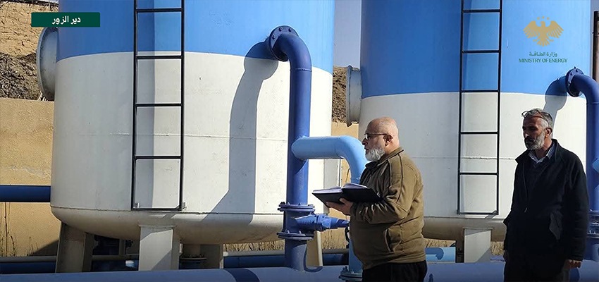 المؤسسة العامة لمياه الشرب بدير الزور جولات تفقدية شملت عدداً من محطات مياه الشرب ومنشآتها في منطقة الجزيرة بريف المحافظة الشمالي
